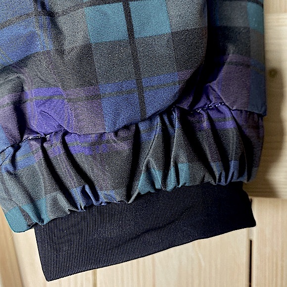 Sunny Day UPF Ski JACKET navy blue green Blackwatch Plaid Men’s Mens WINDBREAKER - Picture 15 of 16